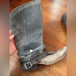 Corral Gray Leather Boots